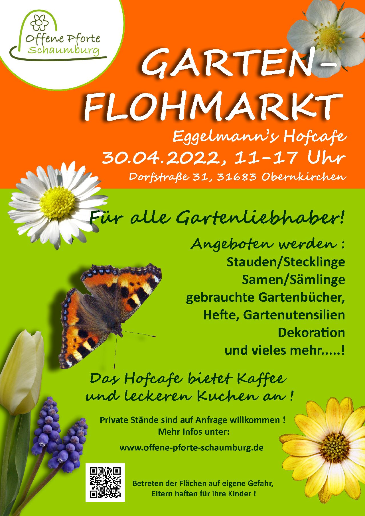 Plakat Gartenflohmarkt neuklein